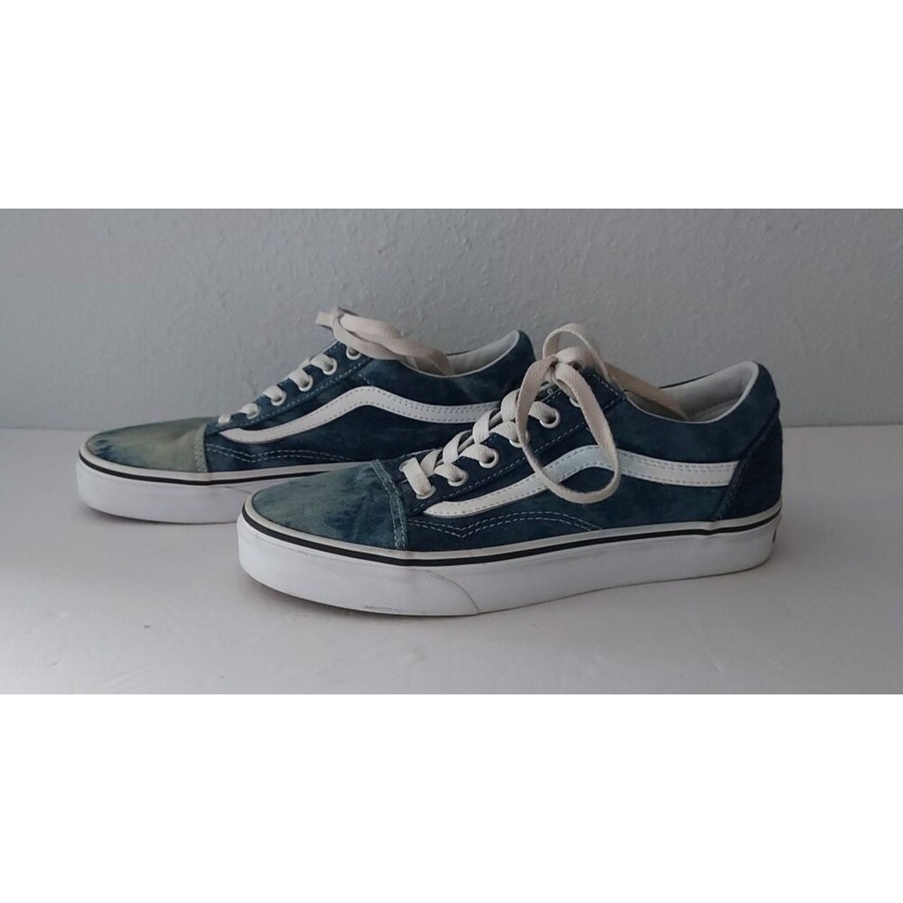 Vans Old Skool Acid Wash Denim Blue Size Men's 6 Womens 7.5 Skate Shoe Sneakers
